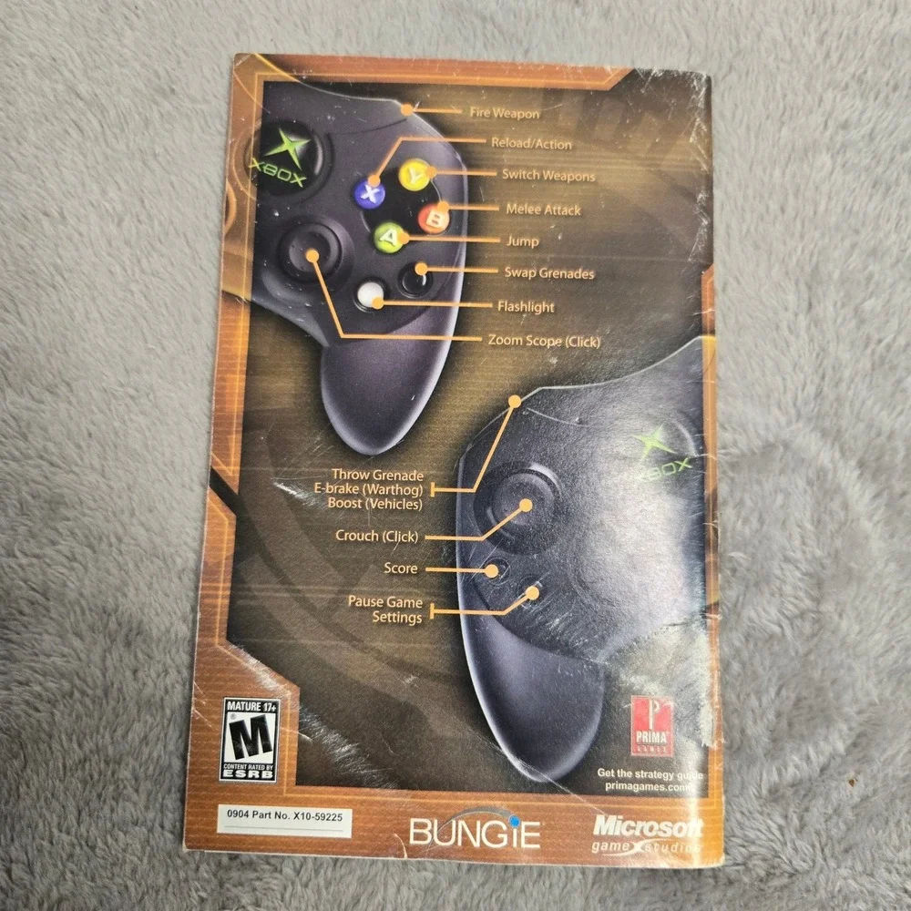 Halo 2 Original Xbox Instruction Manual Only Bungie Microsoft X10-59225